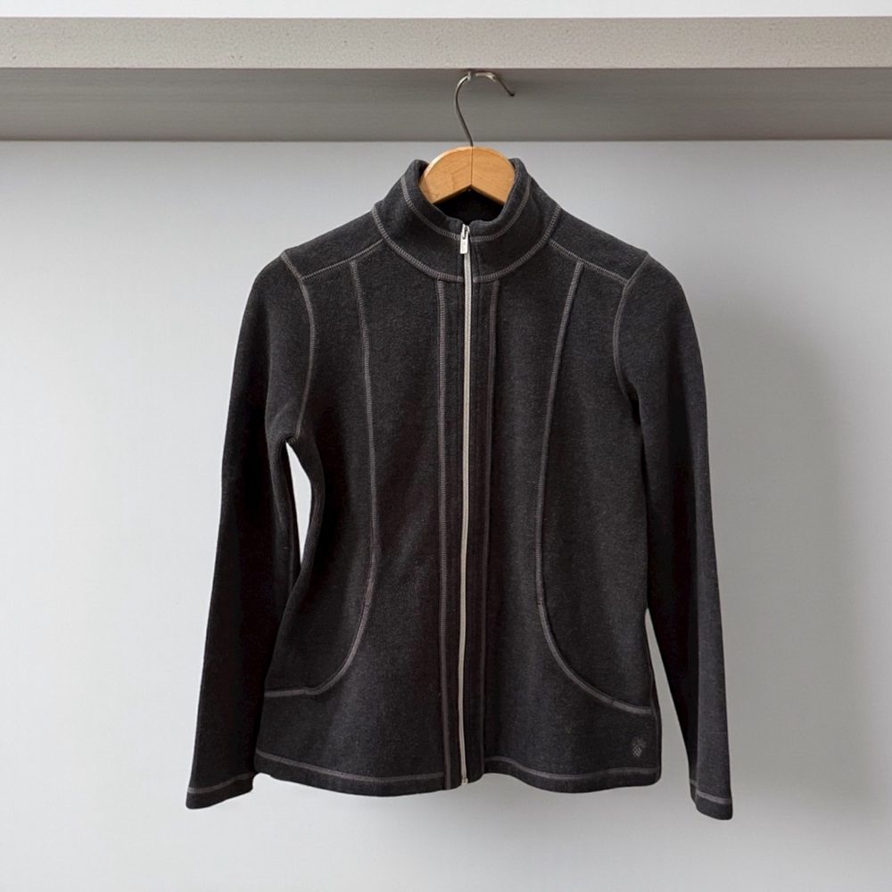 Tommy Bahama Women's Soft Grey /Black Full Zip Jacket! Small! - Picture 8 of 8